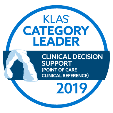 Wolters Kluwer UpToDate Best in KLAS Category Leader for CLinical Decision Support Disease Reference