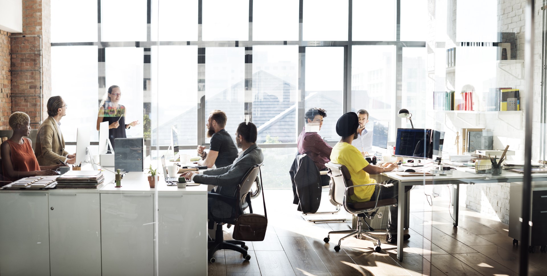 People in workspace