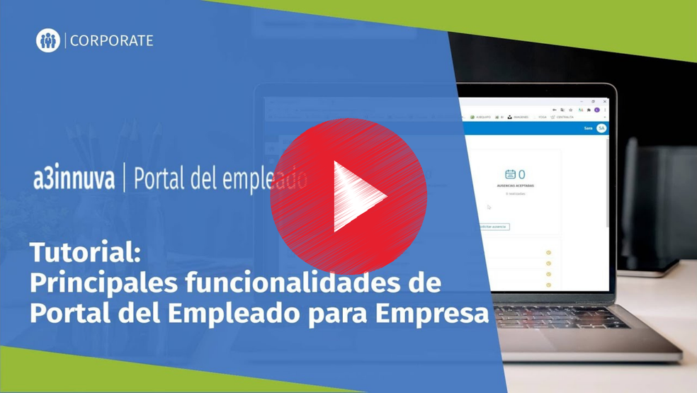 Carátula video tutorial portal empleado empresa