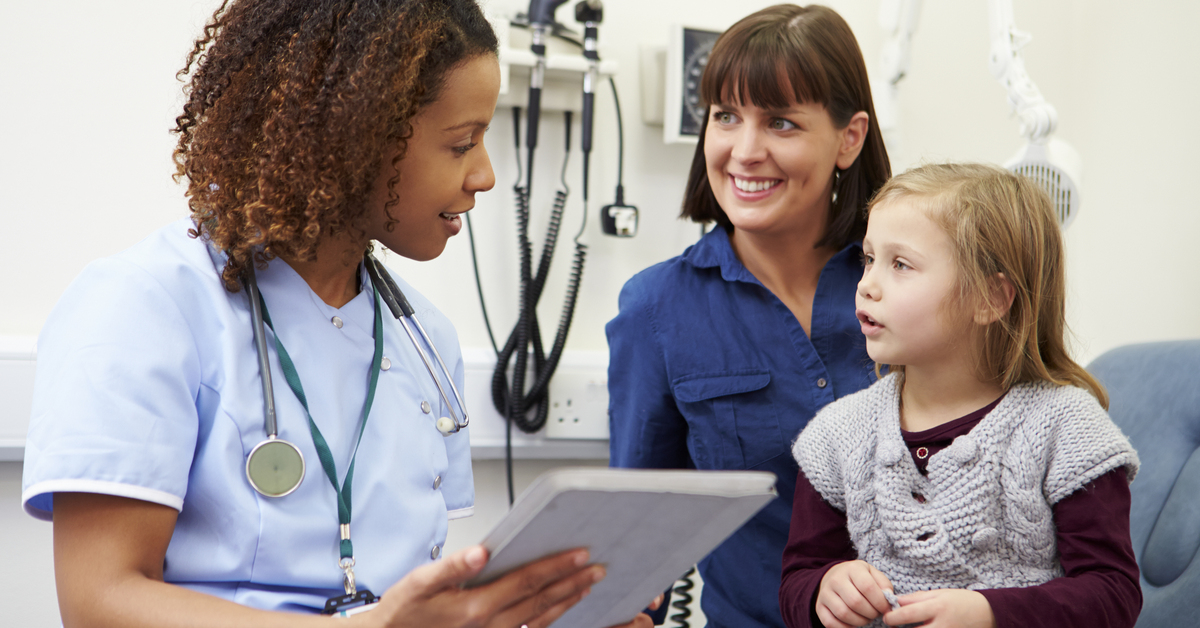 Appointment for mother And daughter with nurse