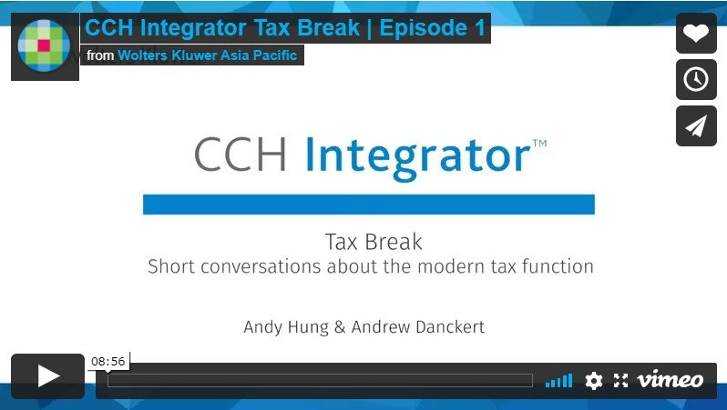 CCH Integrator Tax Break