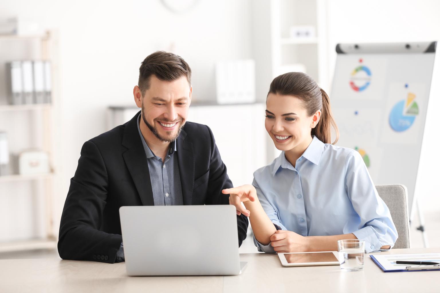 two people having a an informal business meeting