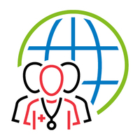 icon showing physician contributors around the world