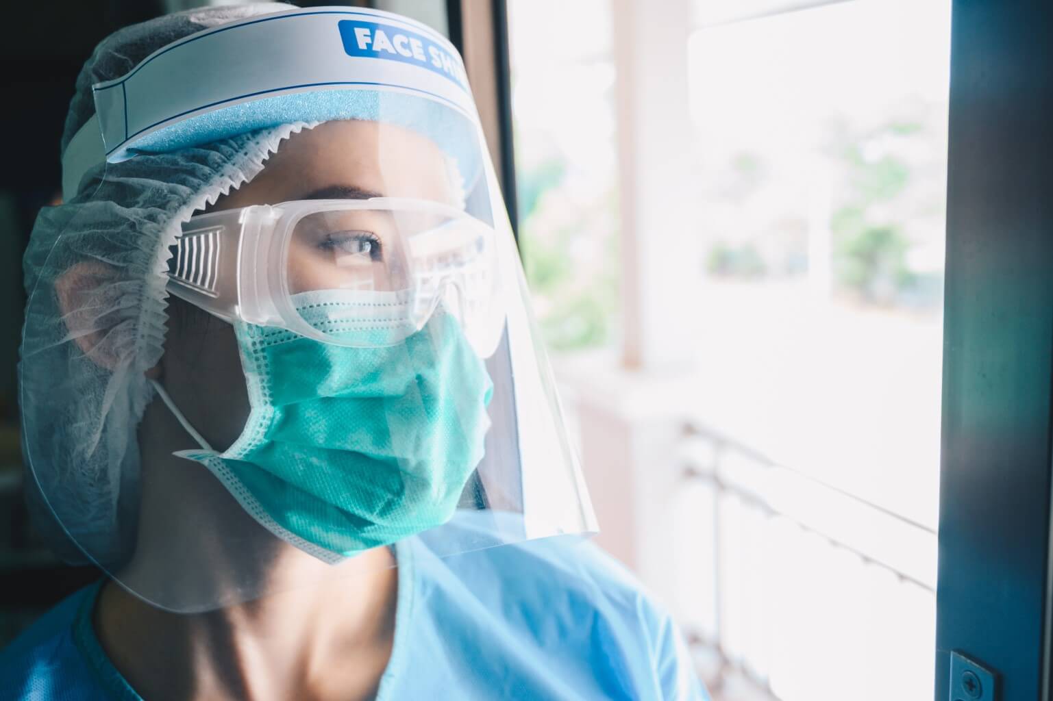 Nurse wearing PPE