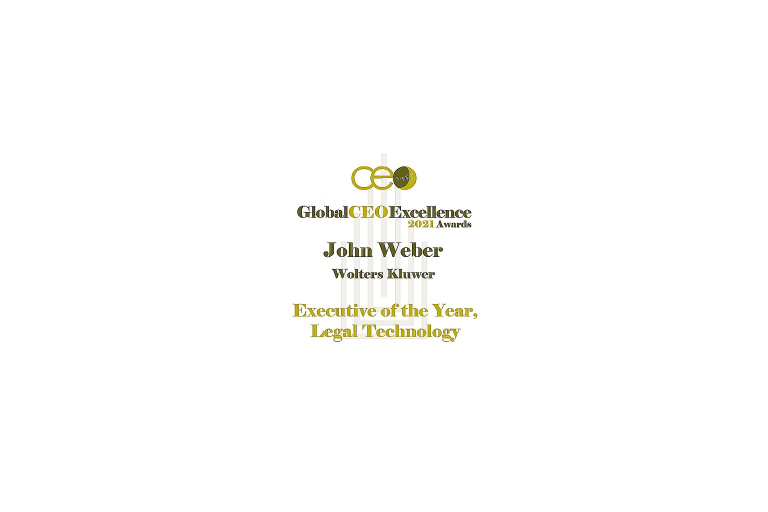 John Weber named Executive of the Year, Legal Technology