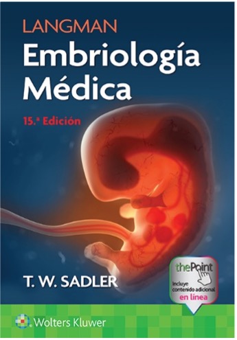 Cover for 15th edition of Embriologia Medica, Sadler