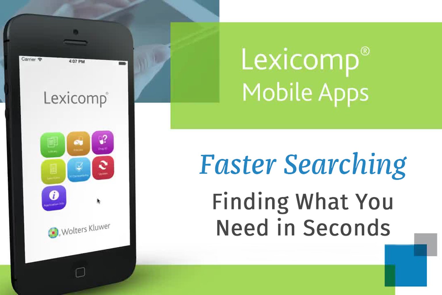 video screen - Lexicomp Mobile App Faster Searching