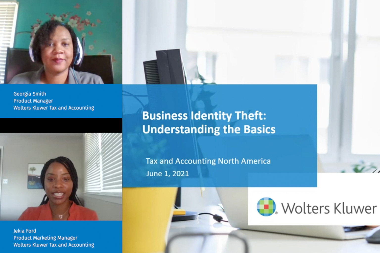 Video still of business id theft