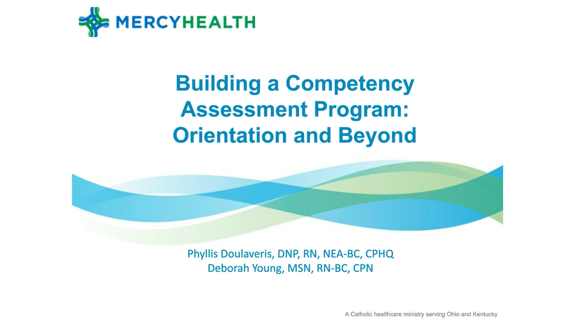 Screenshot of Building a competency assessment program: Orientation and beyond video