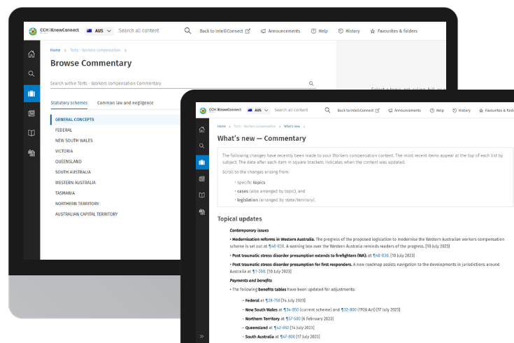 CCH iKnowConnect - Torts - workers comp - 1