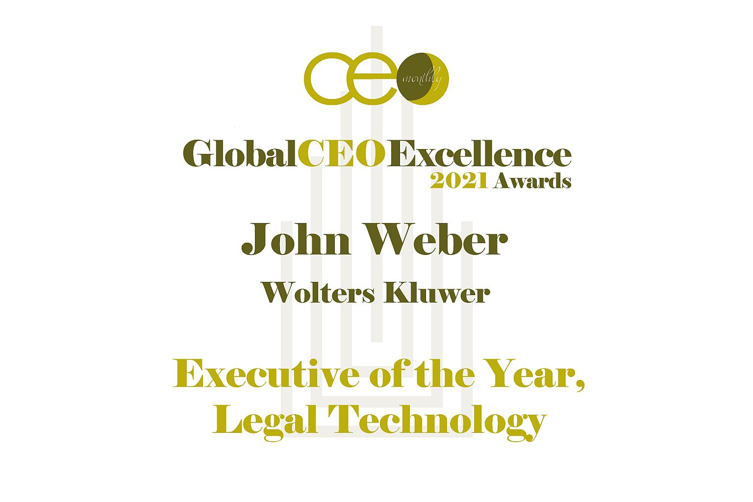 John Weber named Executive of the Year