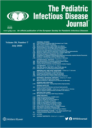 The Pediatric Infectious Disease Journal cover