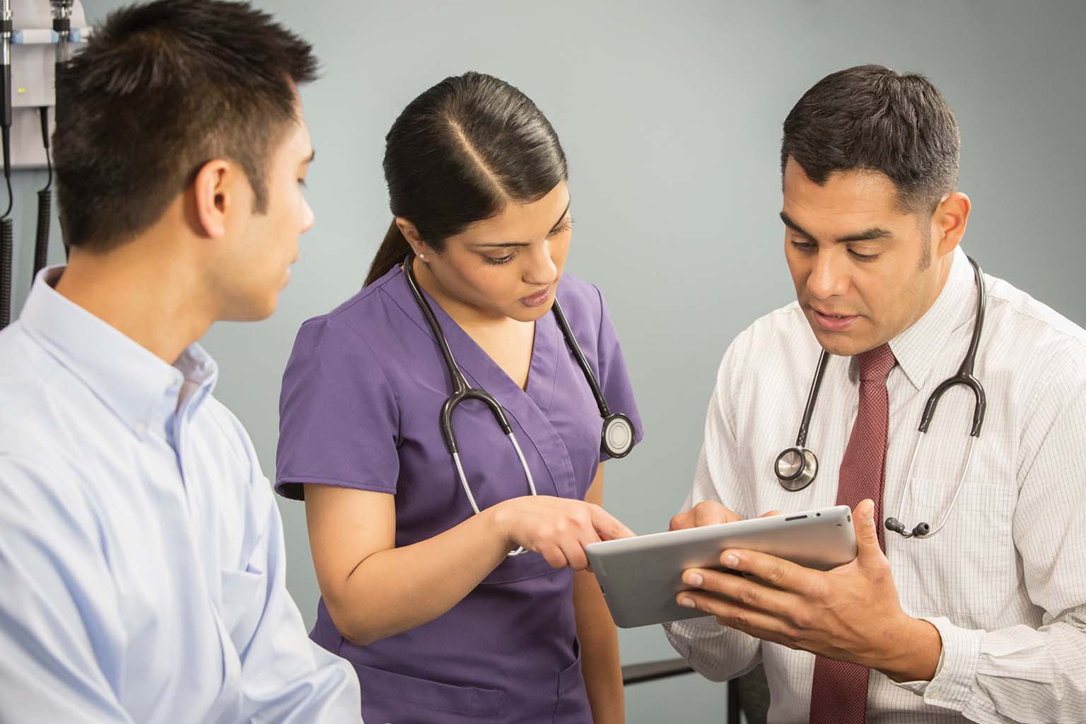 doctor and nurse with patient