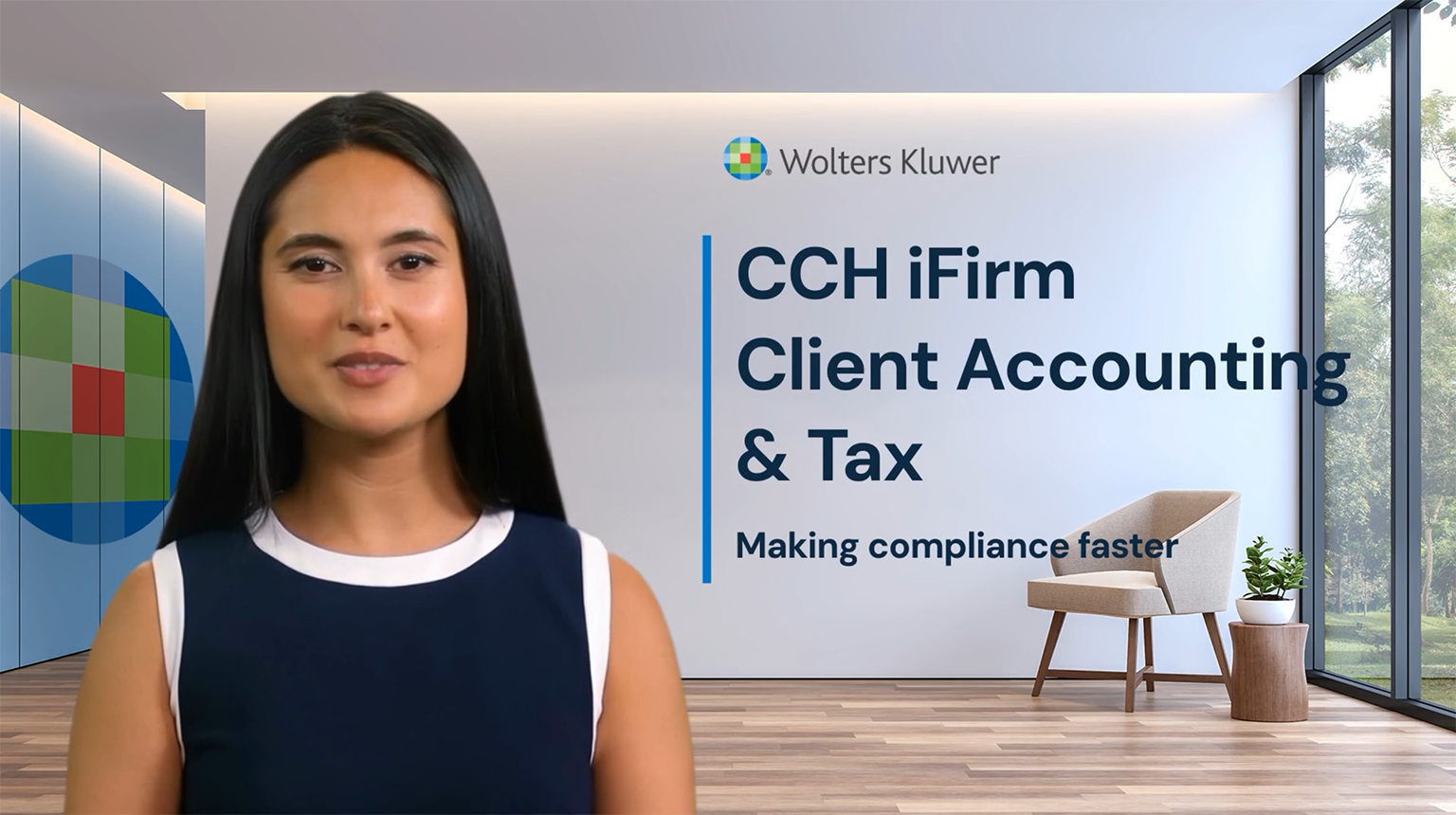 Screenshot of CCH iFirm Client Accounting & Tax video