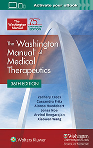 The Washington Manual of Medical Therapeutics book cover