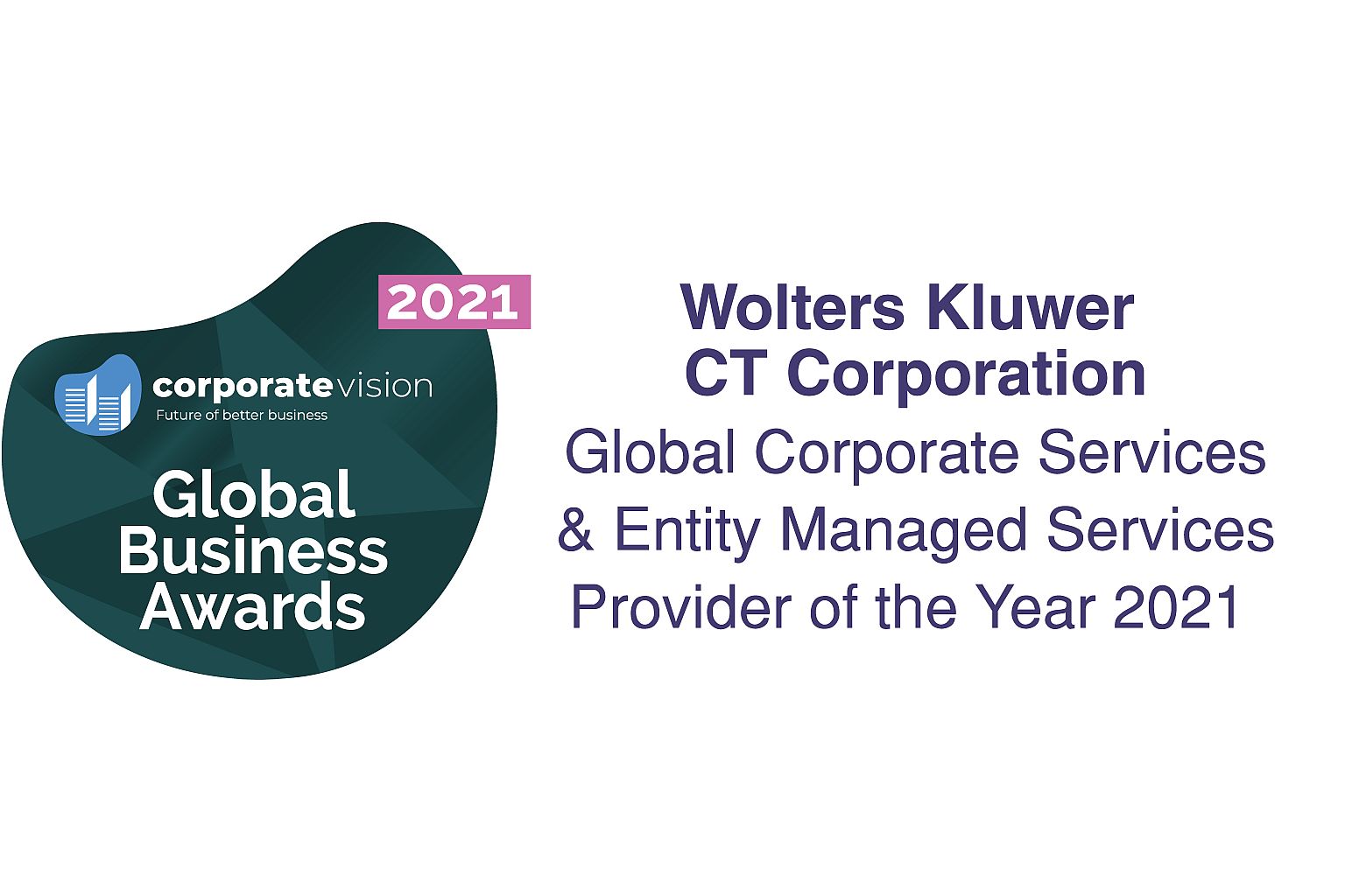 CT Corporation's Global Corporate Services and Entity Managed Services win award