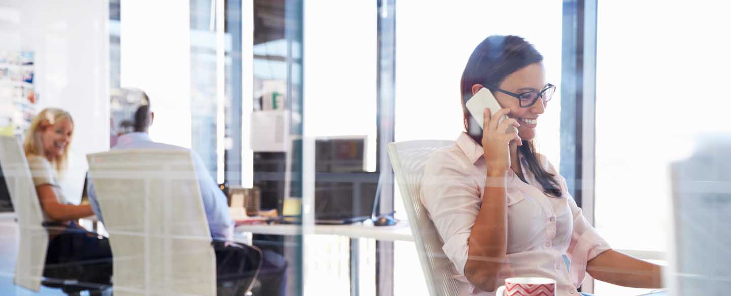 a woman performing a state tax lien search