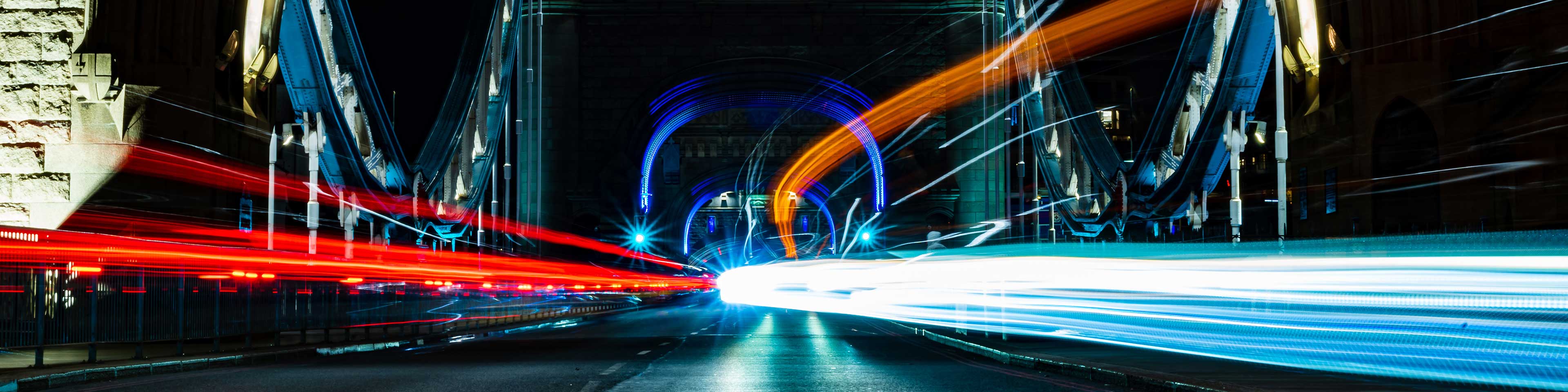 cars on bridge