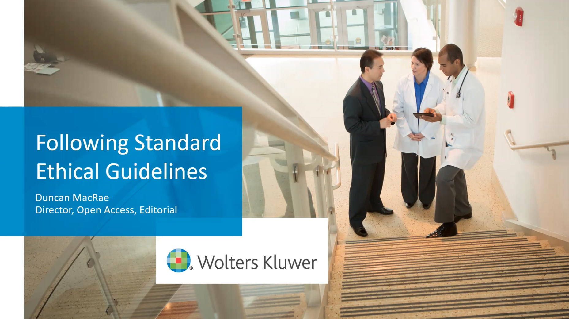 Following standard ethical guidelines in publishing title slide