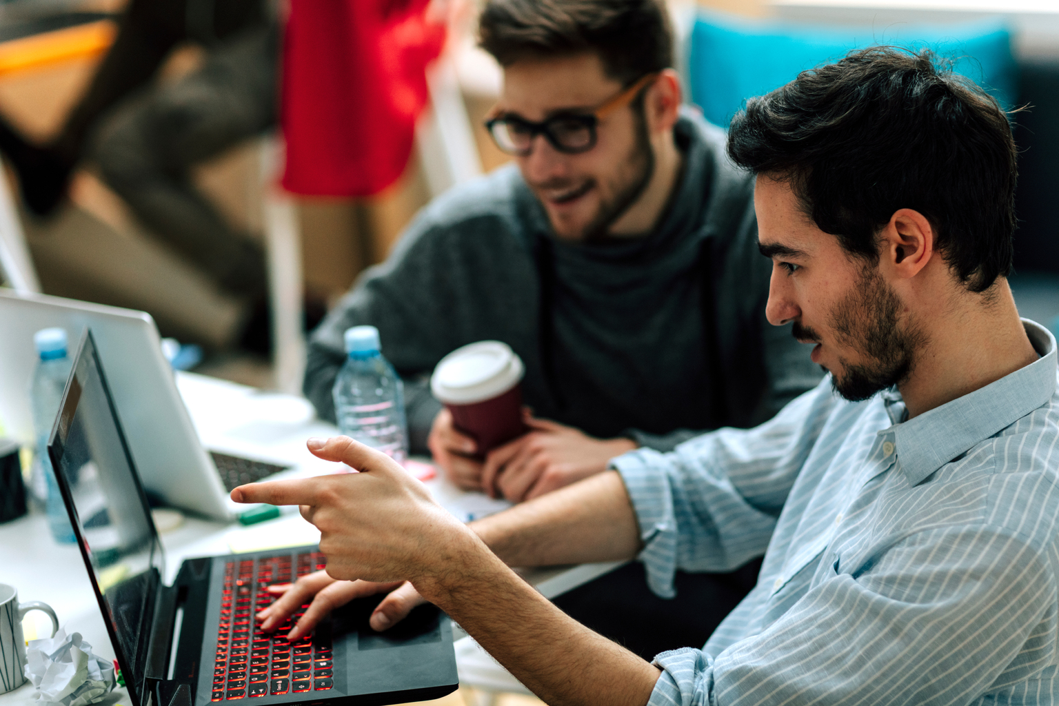 Developers Team Collaborating In Their Office