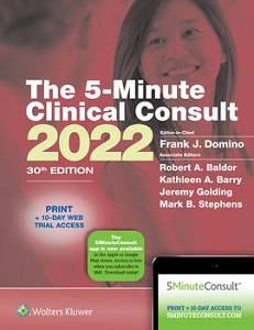 5-Minute Clinical Consult 2022 book cover