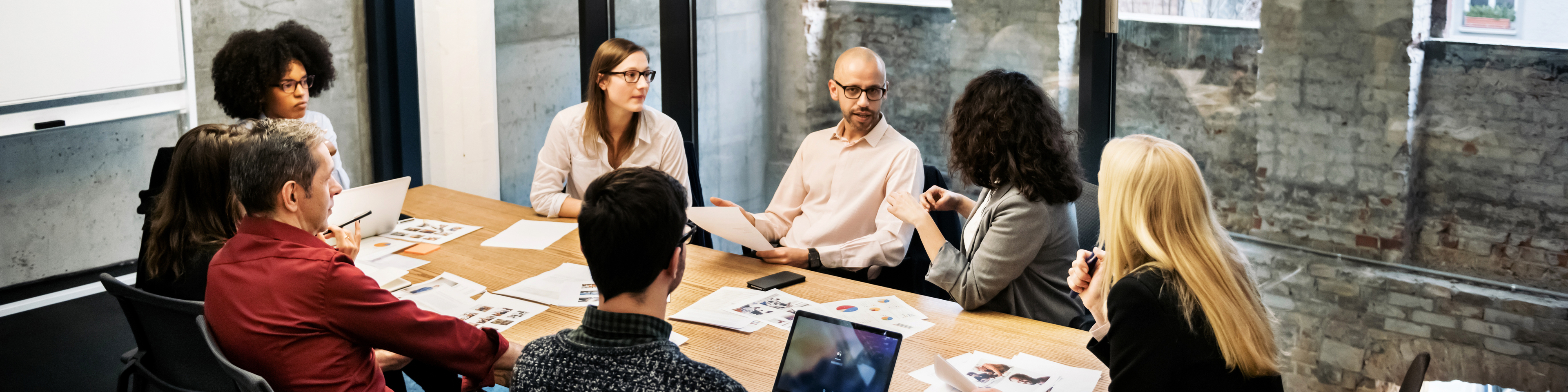 Team Discussion in Conference Room