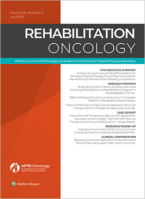 Rehabilitation Oncology cover