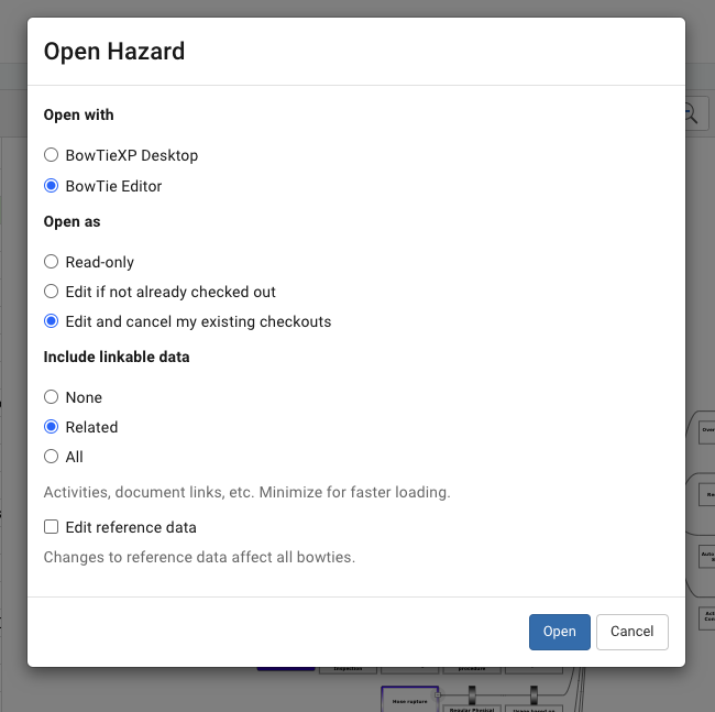 BTXPE 12.7 release note - Hazards in the bowtie viewer - 2