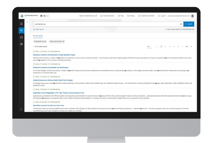 CCH iKnowConnect - Worldwide Tax - 3