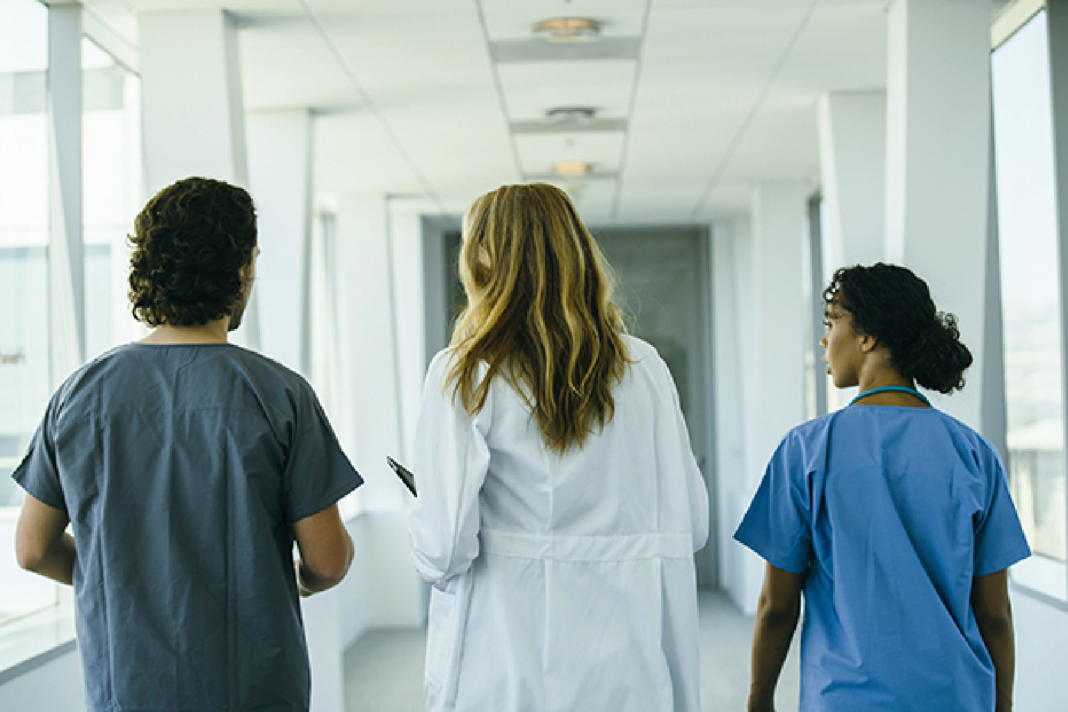 Nurses with doctor