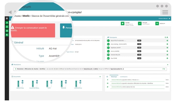 Tools zur Vereinfachung der Organisation: Erinnerungen, Memos, Umfragen