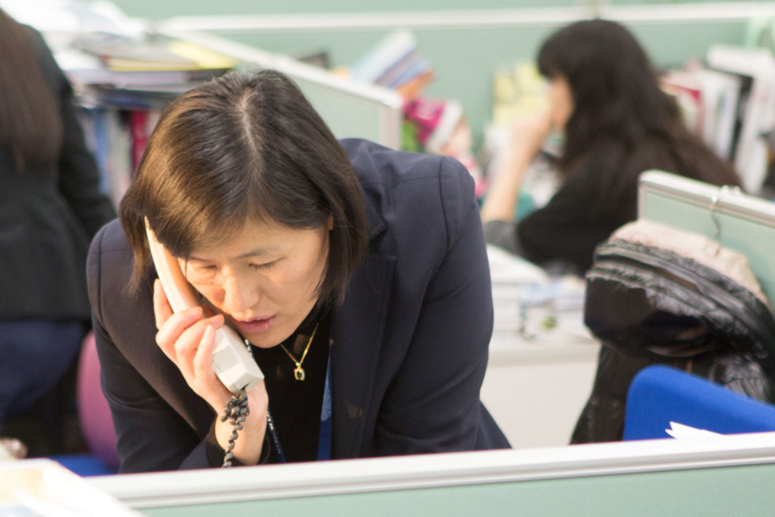 business woman on the phone