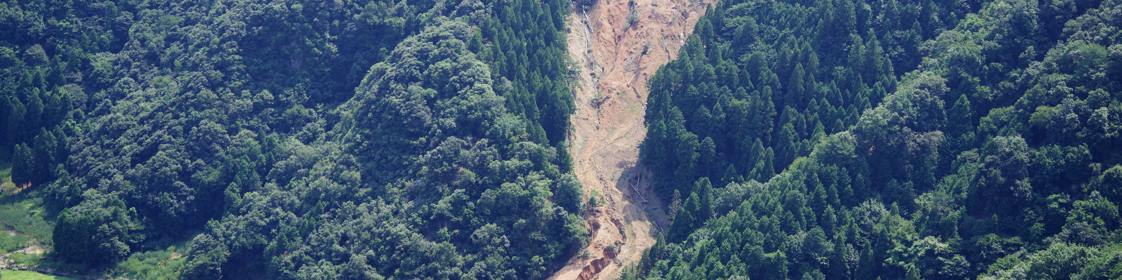 Mudslide in the mountain