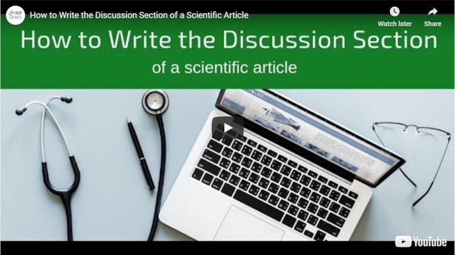 Video: How to Write the Discussion Section of a Scientific Article