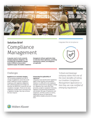 Solution Brief Compliance Management