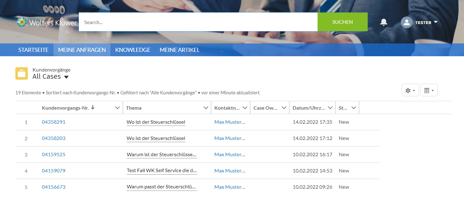 Wolters Kluwer Self-Service