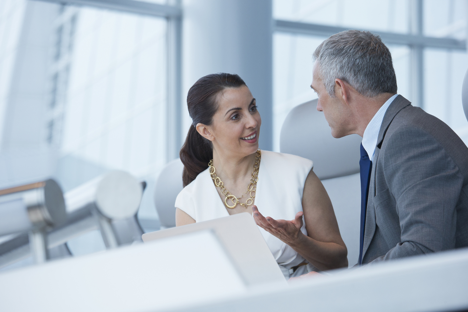 Business people talking in meeting