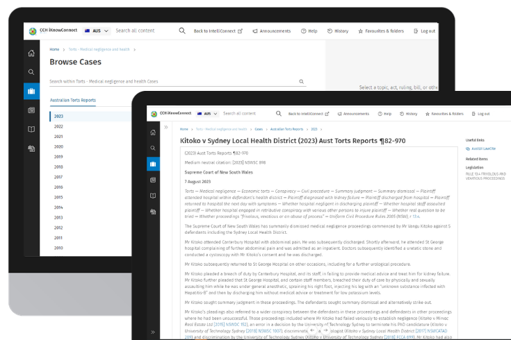 CCH iKnowConnect - Torts package - 2