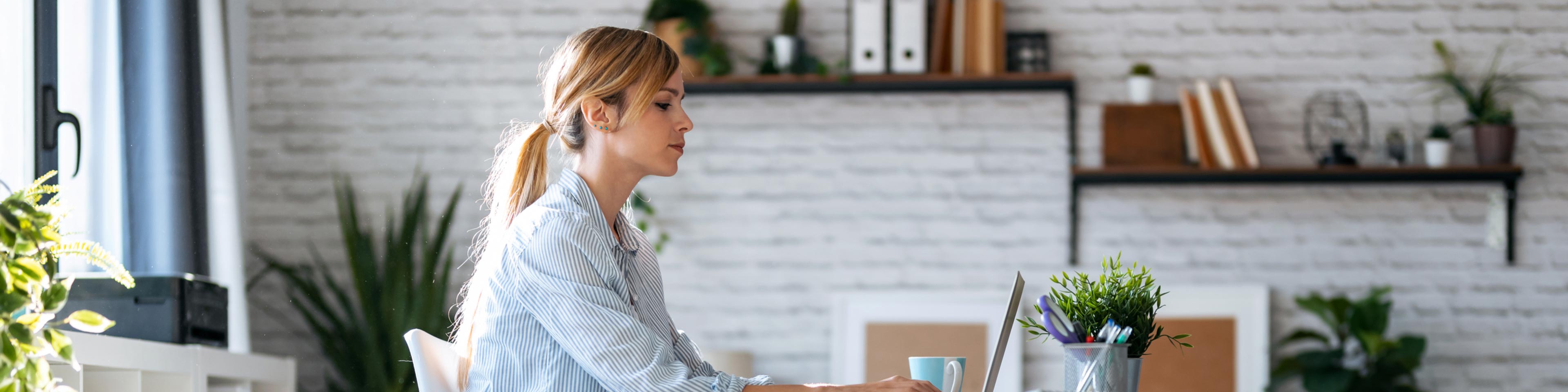 woman researching employee turnover issues