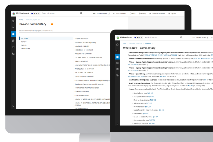 CCH iKnowConnect - Intellectual Property Law - 1