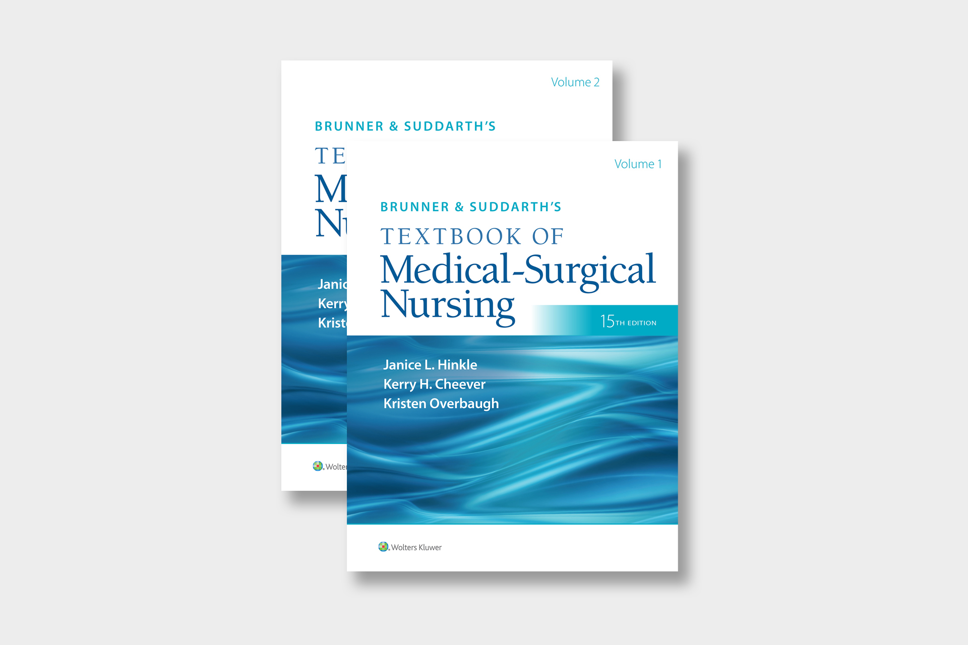 Brunner & Suddarth’s Textbook of Medical-Surgical Nursing, 15th Edition, 2 volume covers