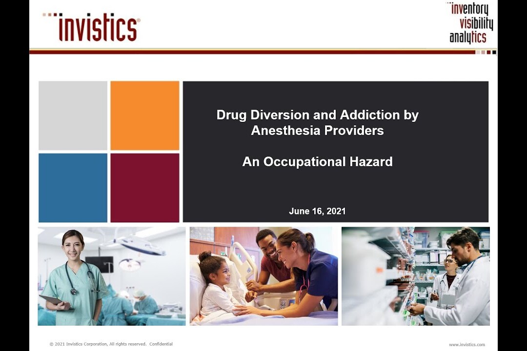 Drug Diversion and Addiction in Anesthesia_ An Occupational Hazard