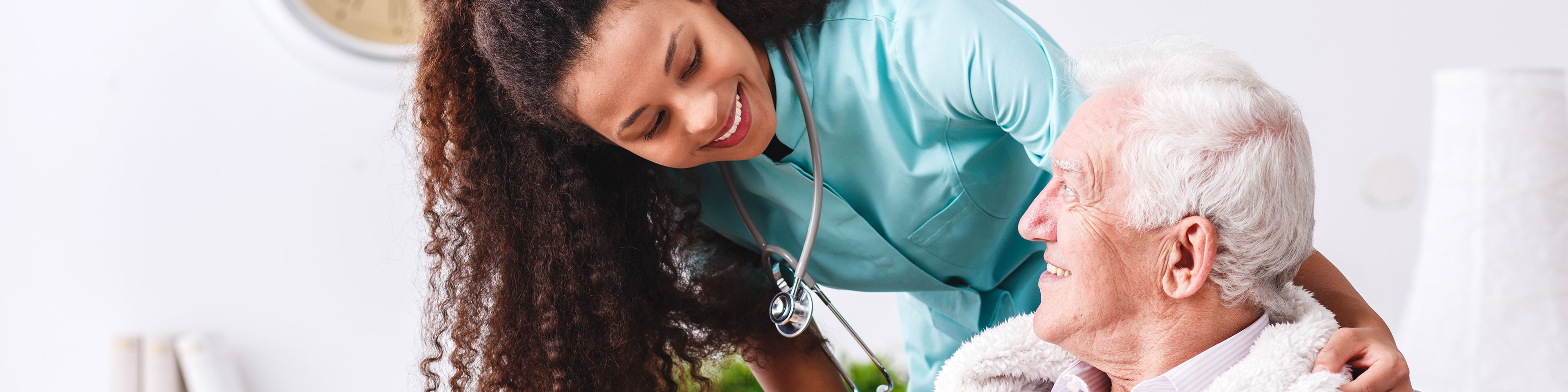 nurse older patient