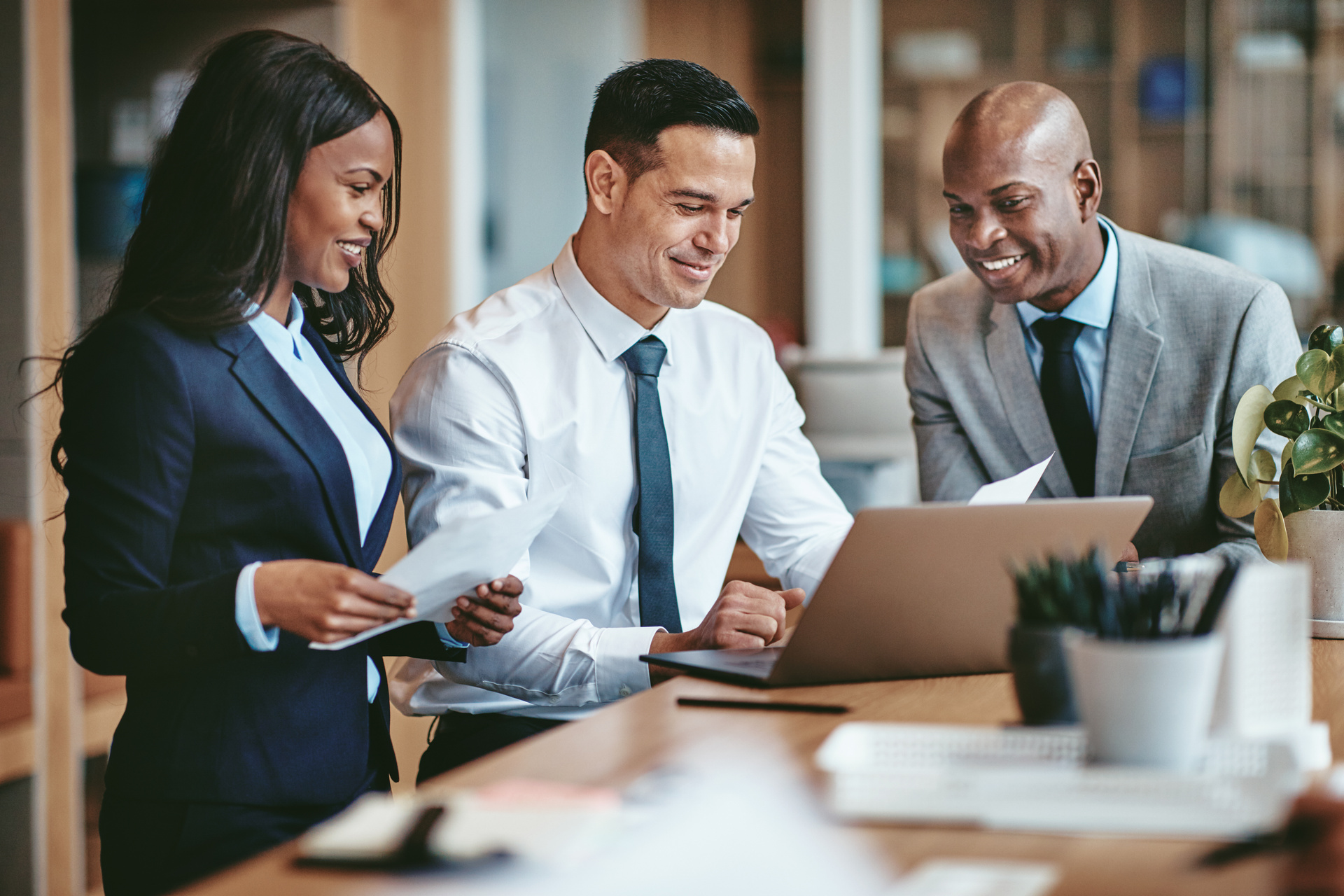 business people at laptop