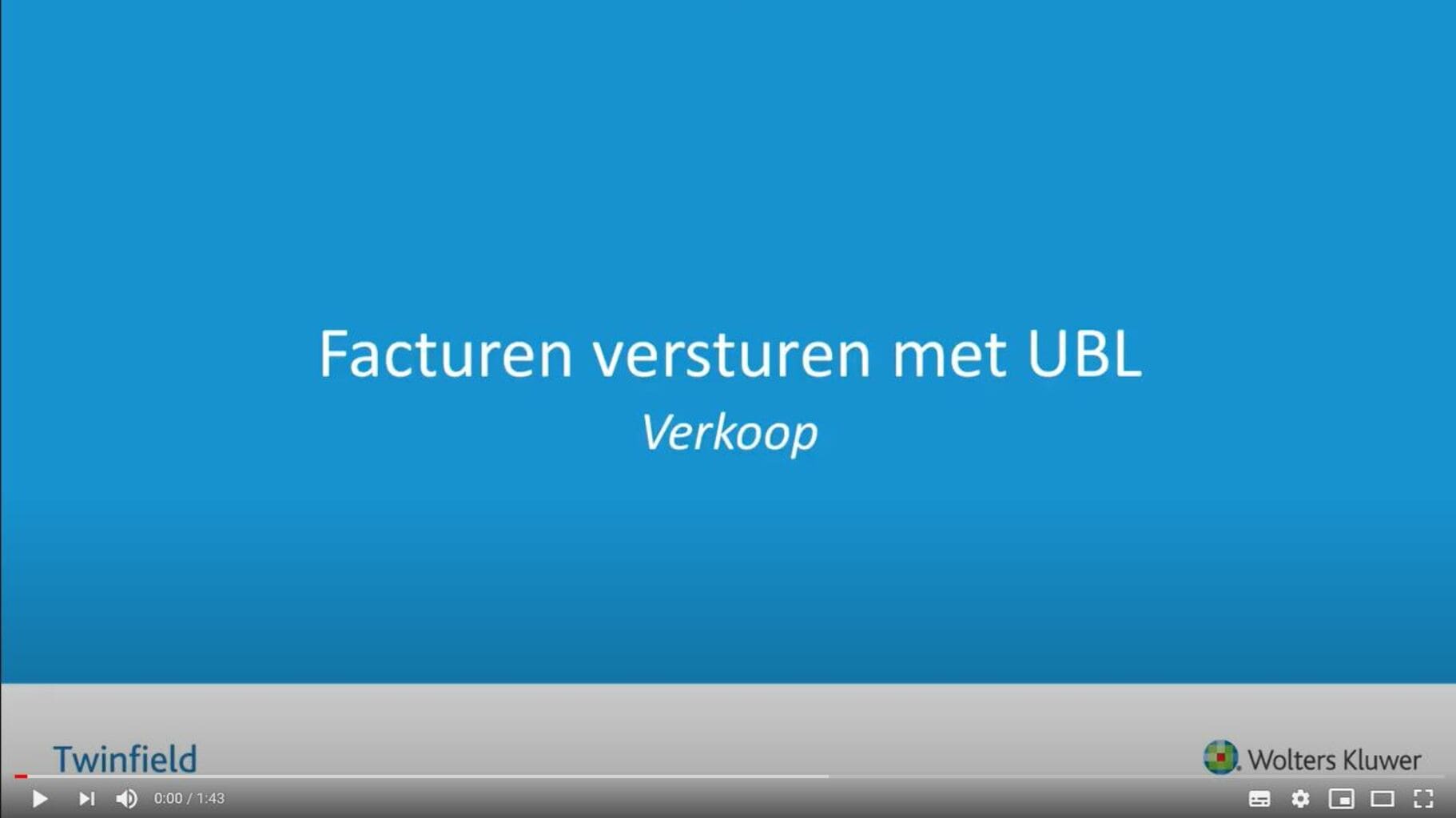 facturen versturen met ubl