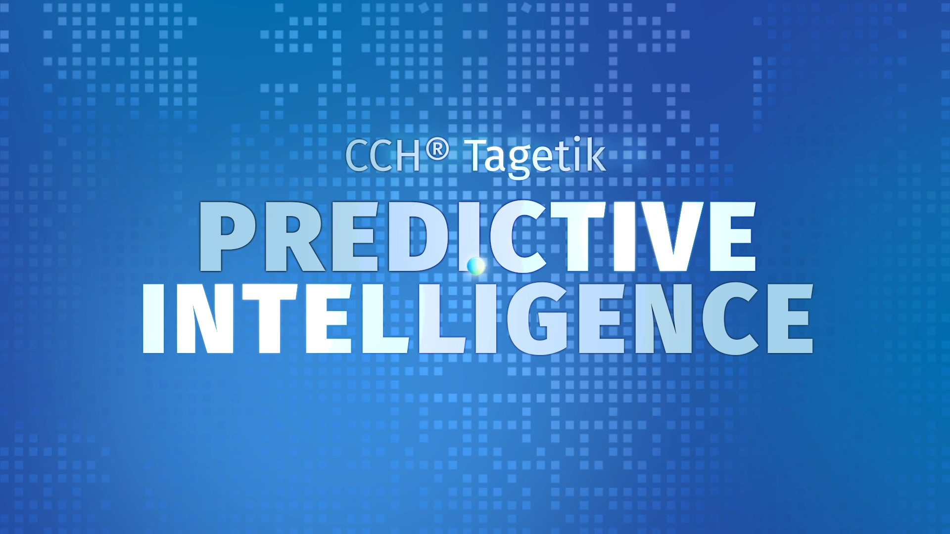 Vidéo CCH Tagetik Predictive Intelligence