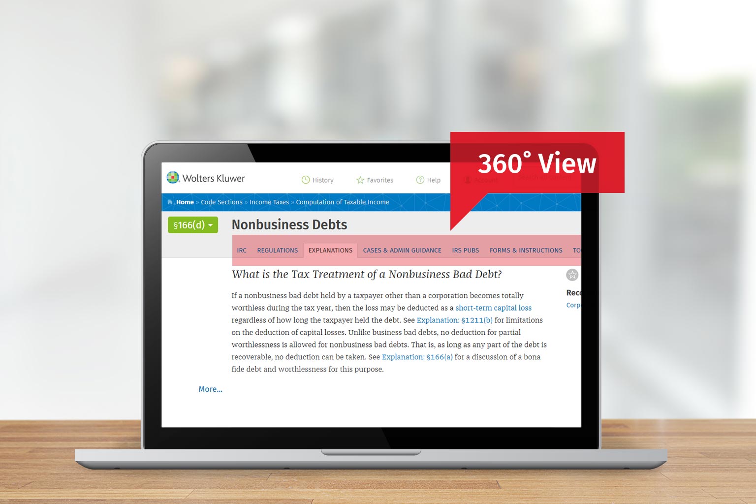 360 View in AnswerConnect