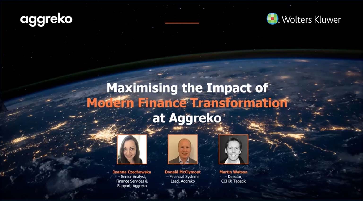 Maximising the impact of modern finance transformation at Aggreko