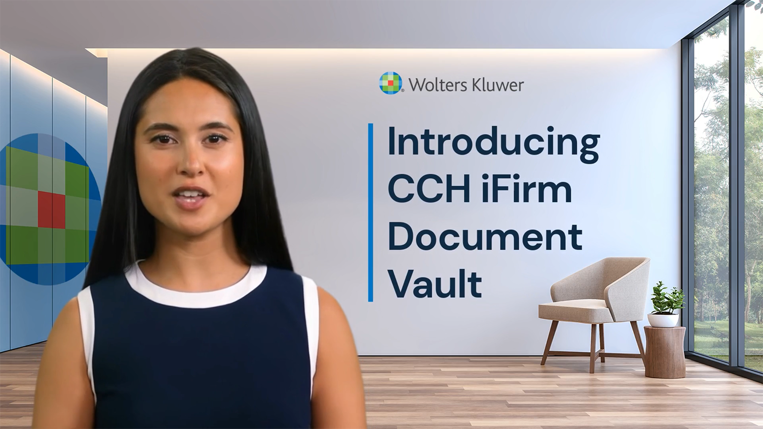Screenshot of Introducing CCH iFirm Document Vault video