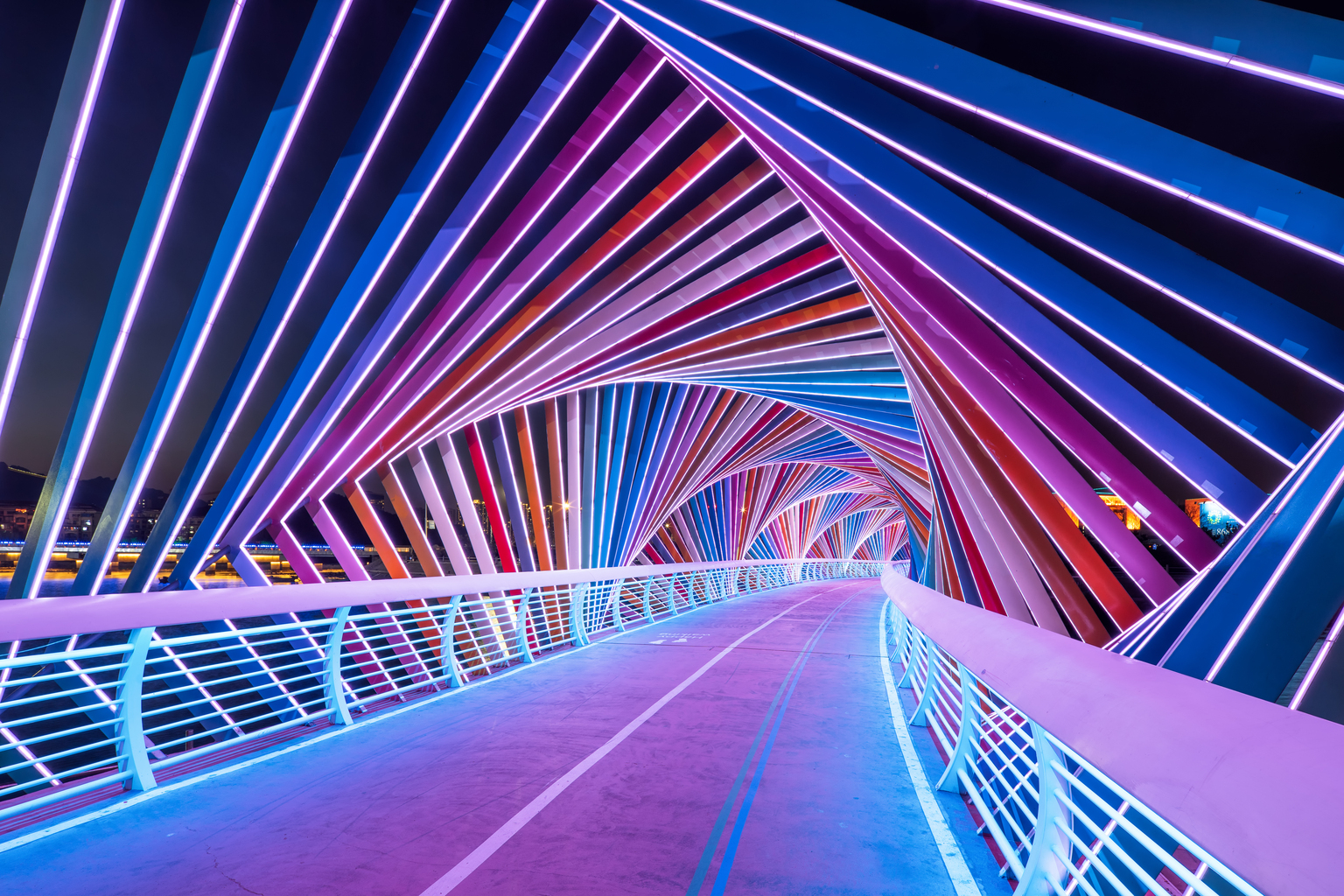Rainbow Bridge at night 2,